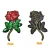 Import Fashion Rhinestone Flower Iron On Glitter Embroidery Sequin Patch from China