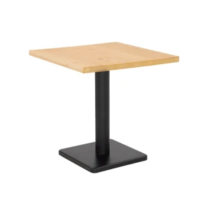 Fast Food Restaurant Solid Wood Square Dining Table