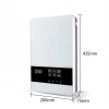 Fast instantaneous home bathroom thankless tap thermostat display electric water heater