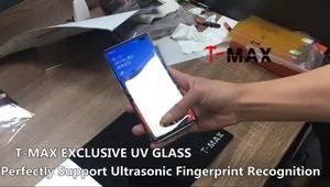Fingerprint Unlock UV Glue Full Cover Tempered Glass Screen Protector For Samsung Galaxy S10