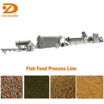 fish feed pellet extruder machine process line