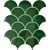 Import Fish Scale crushed surface dark green ceramic kitchen backsplash and wall decorate pool tile mosaic from China