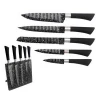Five star latest design snowflake painting stainless steel kitchen knife set