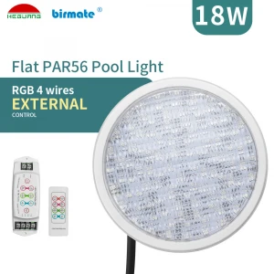 Flat PAR56 With 1.5M Cable RGB Patent Design LED Underwater Light bulb
