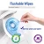 Import flushable  & degradable  (100% Wood pulp) toilet wet wipes toilet paper from China