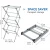 Import Foldable Drying Laundry Rack, Foldable 3 tier clothes drying rack rolling collapsible laundry dryer hanger stand indoor outdoor from China