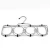 Foldable Storage Hanger Metal Wire Tie and Scarf Hangers with 12 Rings