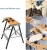 Import Foldable Trestle Work Bench,Workbench Portable 100kg Stainless Steel Wood Cutting Sawhorse Folding Wooden Workbench tabl from China