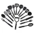 Import Food Grade 15PCS Plastic Nylon Kitchen Utensils Sets Cooking Gadgets Cooking Tools from China