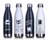 Food Grade Double Wall Vacuum Flask Insulated 18/8 Stainless Steel Cola Shaped thermos Water Bottle