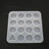 Food grade epoxy resin silicone mold diy crystal drop various expression silicone mold handmade soap baking mold