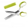 Food Grade Multipurpose Kitchen Scissors 5 Blades Stainless Steel with Clean Comb Cover
