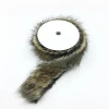 For Hood Pashmina Shawl Cashmere Cape And Strips Fox Raccoon Faux Fabric Fur Trim