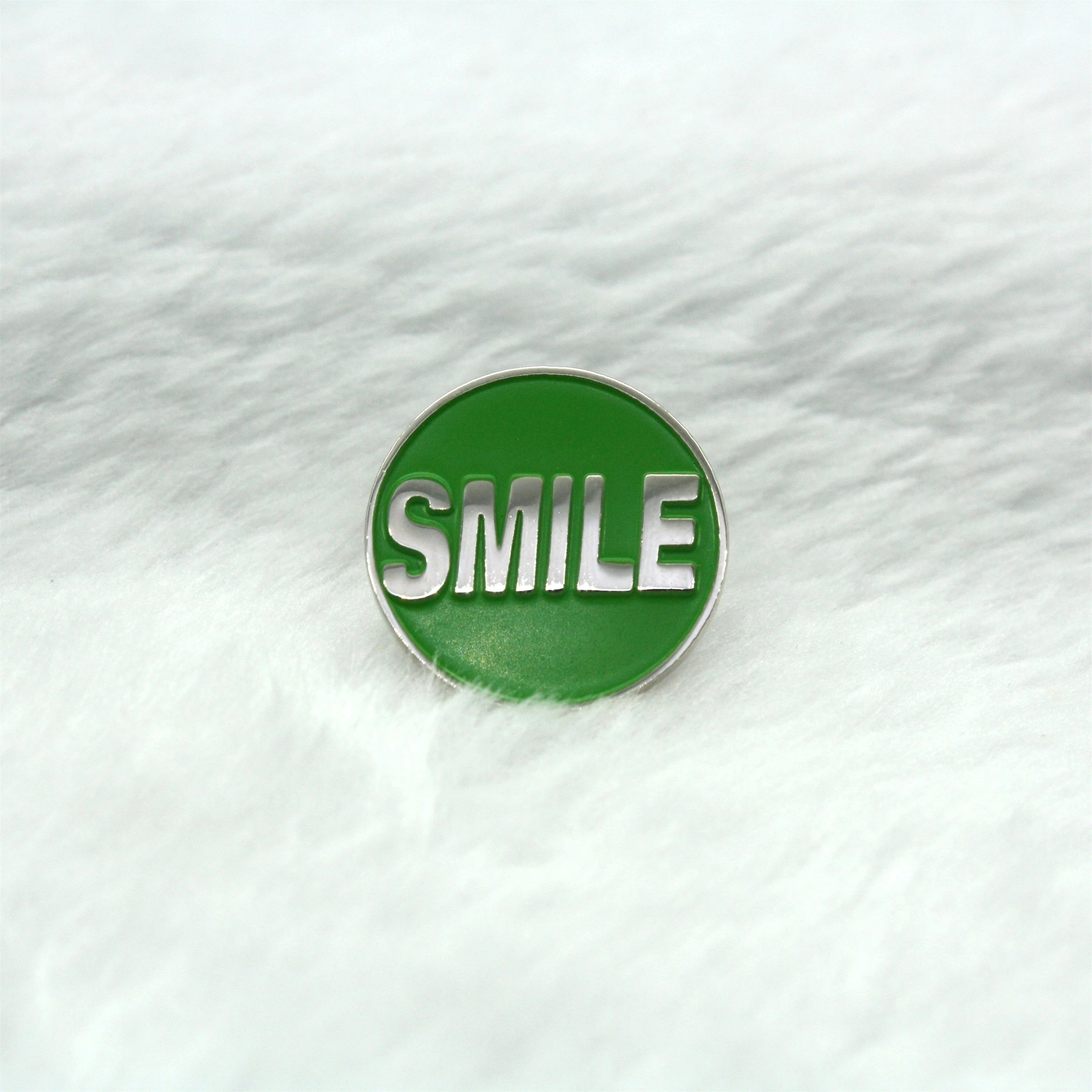 Free design rounded bag badge metal pin soft enamel lapel pin