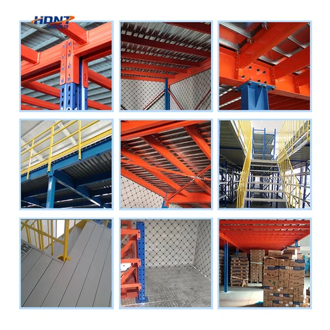 Buy Free Design Steel Mezzanine Floor Multi-tier Warehouse Racking ...