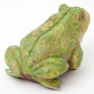 Frog Motion Sensor Statue - Weather Resistant, Hand-Painted Polyresin Sculpture - Garden Decoration