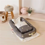 Full Cotton Satin Drill crib bed  nest portable removable and washable bed with comforter baby isolation bed newborn nest