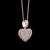 Import Full of Zircon Diamond Flip Love Collection Custom Photos Heart Hip Hop Necklace from China