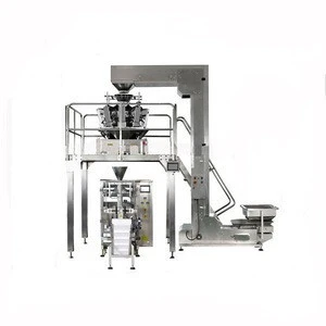 Fully automatic weighing 1kg 2kg 5 kg rice coffee beans grain snacks bag packing machine