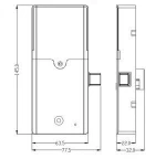 Furniture lock filing cabinet smart security office cabinet lock
