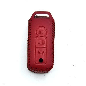 Genuine Leather Motorcycle Key Cover for Honda 2016 PCX 125 150 Keychains Keybag Case 3 Buttons