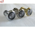 GF001 security Brass Door Viewer without cover hardware glass or plastic eye