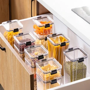 Glass Containers Plastic Storage Box Clear Airtight Food Storage Containers Storage Boxes Plastic Containers with Lids