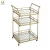 Import Glass Top Modern X Shaped Silver Iron Bar Cart Hotel Trolley from China