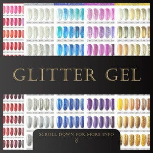 Glitter Gel Nail Polish Color Chart