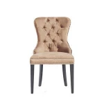 Gold velvet  tufting back dining room chairs / dining room furniture sets