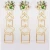 Import Gold Wedding Decor Set Of 5 Metal Square Flower Stand Table Centerpieces For Home Decoration from China