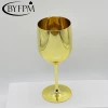Golden Food Grade Unbreakable Plastic Champagne Wine Glasses for Champagne/Wine Brand