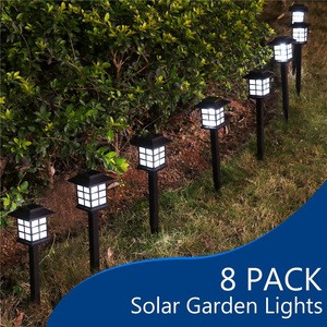 Goldmore Lantice Design Solar Garden Light, ABS Material, Solar Pathway Light Outdoor, Ni-MH Landscape Light for Patio, Lawn