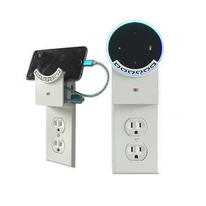 Good quality hot selling chargign mount cover plate with night light and USB cable winders