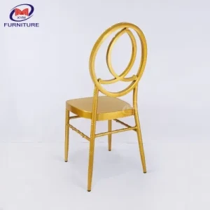 Good Quality Phoenix Hotel Tiffany Gold Stackable Chiavari Chair