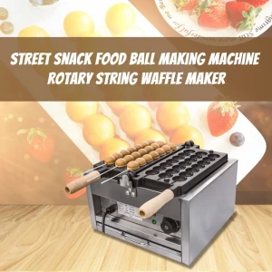 Grace Commercial Electric Mini Square Waffle Maker Takoyaki Ball Taiyaki Bubble Skewer Waffle Stick Machine