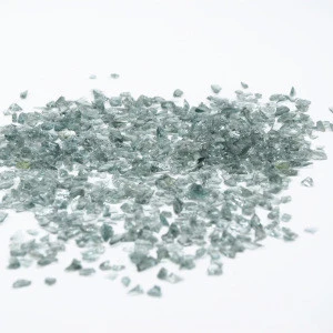 Gray glass chippings / gravel crushed stones for construction use building glass 3-6mm