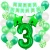 Import Green Baby Shower Birthday Party Decoration Supplies Set Happy Birthday Paper Backdrop Banner Number 1/2/3/4/5/6 Foil Balloons from China