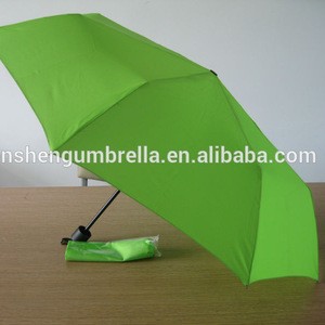 green strong fold umbrella
