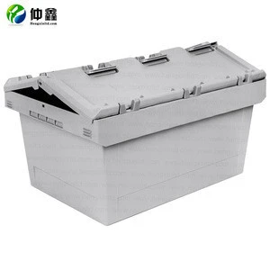 Guangzhou Wholesales Grey Blue Standard Size Moving Plastic Logistics Container
