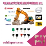 H800 Ignition Key For Heavy Equipment John Deer Excavator Case IH Fiat Hitachi NH AT147803 AT194969