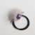 Import Hair accessory elastic hair band with mink fur ball pom pom hair ties from China