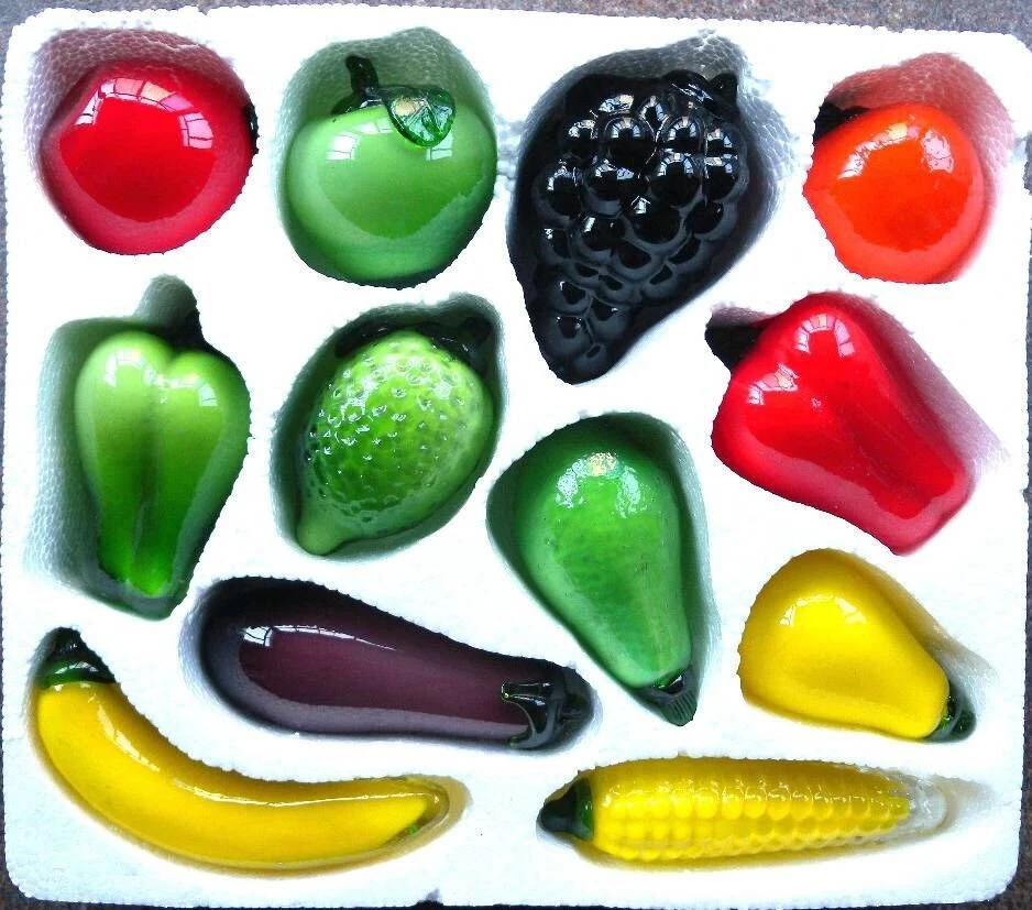 Hand Made Glass Fruit and Vegetable for Decoration
