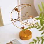 Hanging Magic LED Moon Lamp Night Light High Selling Premium Quality Metal Candle Stand In Pure Brass Elegant For Home