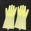 Heat resistant household silicone scrubber gloves for cleaning dishes silicone washing scrubber glove wash glove dish