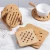 Import Heat Resistant Pot Cup Pads Bamboo Trivet Mat Square and Round Kitchen Dining Room Table Top from China