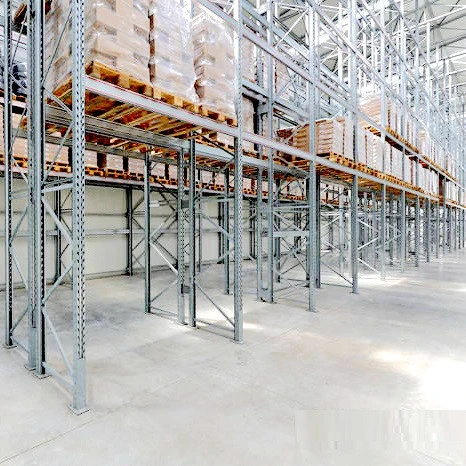 Heavy duty galvanized steel warehouse stacking pallet rack shelf