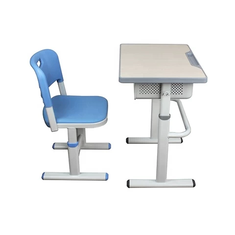 Height Adjustable Classroom Desk Chair Middle School Single Desk