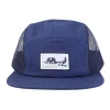 hengxing caps garments c custom embroidery logo mesh nylon custom 5 panel hat