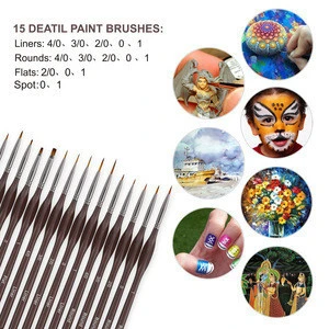 High-end Detail Paint Brush Set 12 Miniature Brushes Art Supplies For A Set
